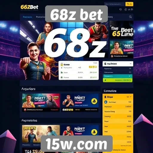 Usabilidade e design do site 68z bet
